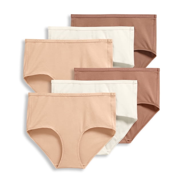 Jockey Culotte Moderne pour Femmes en Coton Biologique Extensible à Logo - Lot de 6