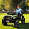 thumbnail image 2 of GloryStar 12V Kids Ride On Car Truck with Remote Control, Electric 4-Wheel Vehicle Toy for Toddlers, Battery Display, Spring Suspension, LED Lights, and Music, 2 of 7
