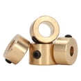 thumbnail image 1 of Drill Bit Stop Collar, Stop Bit Collar Set High Hardness Easy To Install 4PCS Precise Brass  For Woodworking, 1 of 8