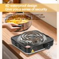 thumbnail image 4 of LNGOOR 1000W Single Burner Portable Electric Cooktop Camping Stove Mini Hot Plate Heating, 4 of 7