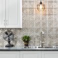 thumbnail image 2 of Fasade Traditional Style 4 Decorative Vinyl Backsplash Kit 15 sq ft Vintage Metal, 2 of 6