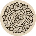 thumbnail image 1 of Ahgly Company Machine Washable Indoor Round Transitional Wheat Beige Area Rugs, 3' Round, 1 of 7