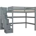 thumbnail image 1 of Stairway Full Loft Bed with Storage, 1 of 2