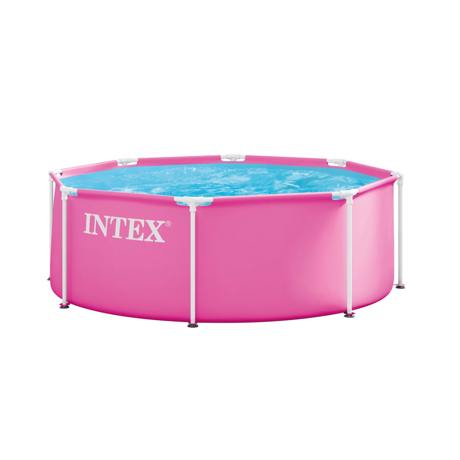 Intex 8Ft X 30In Pink Metal Frame Pool, Age: 6+