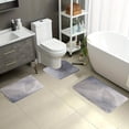 thumbnail image 4 of TIMIFIS Bathroom Rugs Leaf Floor Mat Bathroom Water-Absorbent Non-Slip Floor Mat Toilet Room Living Room Bedroom Kitchen Door Mat Three Sets of Floor Mats Bath Mat, 4 of 8