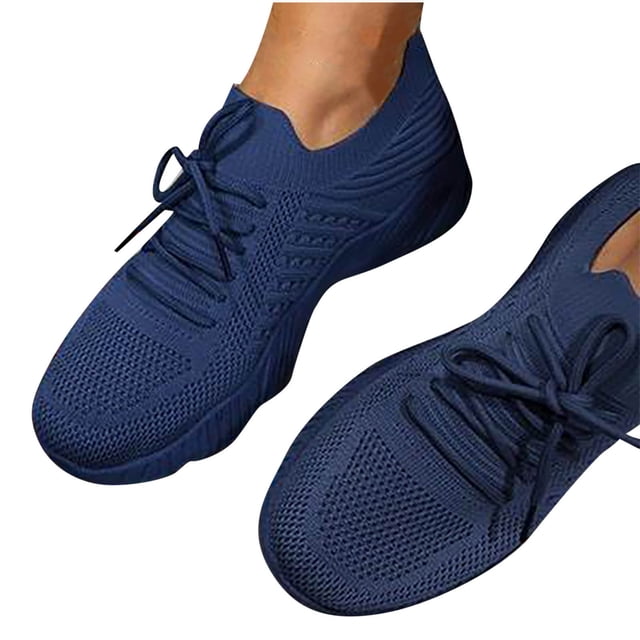 Chaussures de Sport Respirantes en Maille Décontractée Grande Taille pour Femmes