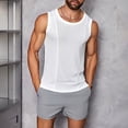 thumbnail image 4 of Styesk Tank Tops Men Men's Solid Color Fashionable Leisure Fitness Sports Slim Tank, 4 of 4