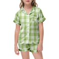 thumbnail image 2 of Winter Outfits Teens Girls Outfits Hildren's Shirt And Pants Set Christmas Pyjamas Set With Pockets Christmas Set, 2 of 4