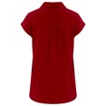thumbnail image 4 of Blouses à Manches Courtes pour Femmes Blouse d'Été Décontractée à Manches Courtes pour Femmes Bouton Couleur Unie Col Rabattu T-Shirt Hauts T-Shirts d'Été pour Femmes Hauts à Manches Courtes, 4 of 7