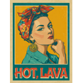 thumbnail image 1 of Retro Pinup Lava Portrait Canvas Wall Art 15.75x11.81 Inches, 1 of 8