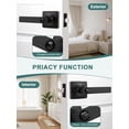 thumbnail image 3 of Poignées de Porte Mate Intérieures Carrées Leviers de Porte Intimité Mate Poignée de Porte Sans Clé Intérieure Levier Droit Moderne pour Chambre et Chambre Réversible pour Côté Droit/gauche, 3 of 8