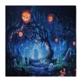 thumbnail image 3 of Scary Cemetery Pumpkin Lantern Backdrop, Horrible Durable Halloween Backdrop Folding Lightweight Washable  For Studio Props Photo For Party Birthday Decor, 3 of 8