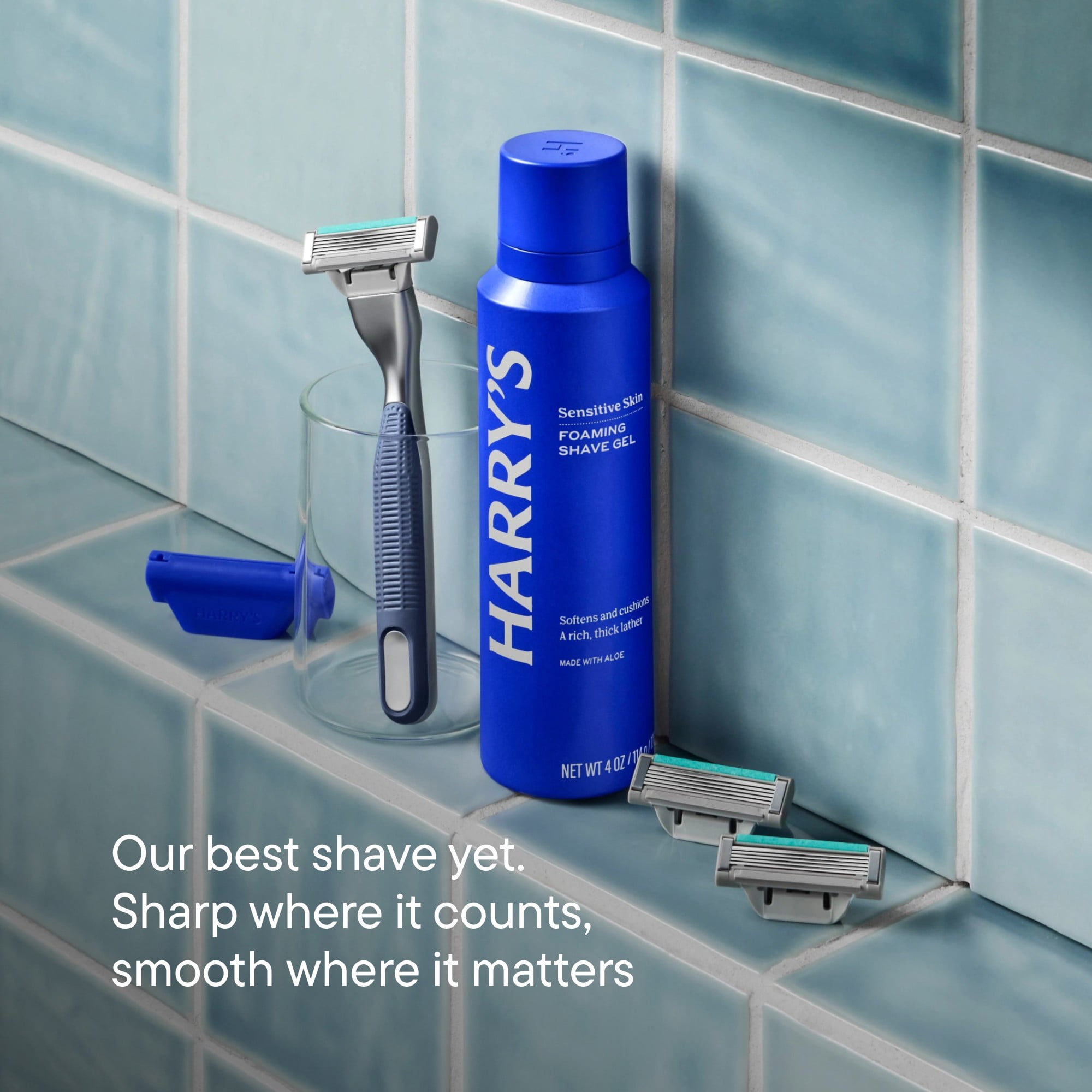 Rasoir pour hommes Harry's Plus avec 2 cartouches de rechange, Marée