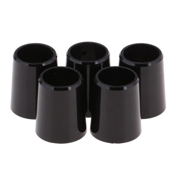 5 Pcs Embouts de Club de Golf pour Cale d'Arbre Conique - Performance Robuste et Durable - Diverses Tailles, Noir, 0,370