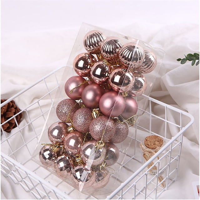EGNMCR Christmas Ornaments 36-Pack Christmas Ball Ornaments Set, Shatterproof Christmas Bulbs, Hanging Decorations for Xmas Tree, Holiday, Party, Wedding