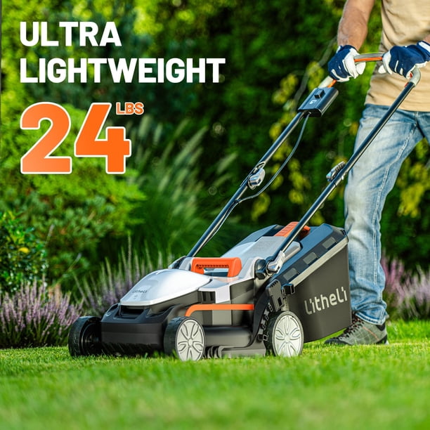 Litheli Cordless Lawn Mower, U20 Series 20V Electric Lawn Mowers