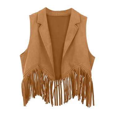 Boys Girls Western Cowboy Kids T Shirt Cow Outfits Open 7-8 S Clothes Front Fringe Vest Party Ropa De Niñas 10-12 Dress Up Tassel Fringe White Shirt Girls Waist Coat Tops