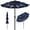Navy Blue, variant on Best Choice Products 10ft 3-Tier Solar Patio Umbrella w/ 24 LED Lights, Tilt Adjustment, Easy Crank - Navy Blue