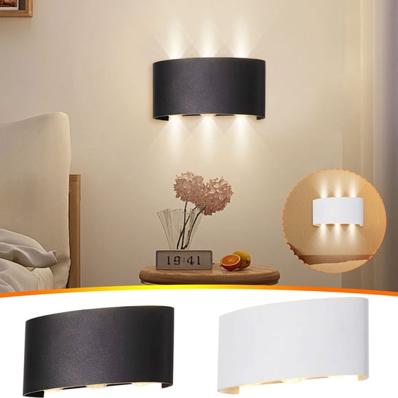 Sentmoon Wall Lamps Wall Lamp Wall Sconces Down Lighting Indoor Double-Head Curved Wall Lamp Modern Bedroom Lamp Warm White Light