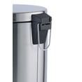 thumbnail image 3 of Mainstays 12 Litre Round Stainless Steel Pedal Garbage Waste Bin, 3 of 6