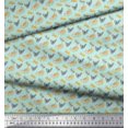 thumbnail image 2 of Soimoi Green Velvet Fabric Enjoy Summer Time Text Print Fabric by the Yard 58 Inch Wide, 2 of 5