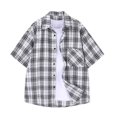 thumbnail image 3 of Birdeem Shirts for Men Mens Summer Button Lapel Top, 3 of 8