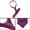 Fuchsia, variant on INSPIRE CHIC Men's Self Tied Solid Color Bussiness Neckwear Party Slim Neckties Fuchsia One Size