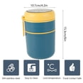 thumbnail image 2 of 710ml Vacuum Insulated Food Container for Hot Food 304 Stainless Steel Thermal Wide Mouth Collapsible Spoon Portable Lunch Thermos with Silicone Handle, 2 of 7