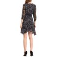 thumbnail image 3 of INSPIRE CHIC Robe Fleurie pour Femme Manches Froncées Robes Smockées L Bleu Marine, 3 of 6