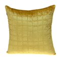 thumbnail image 1 of HomeRoots 402837 Yellow Quilted Decorative Throw Pillow, 1 of 1