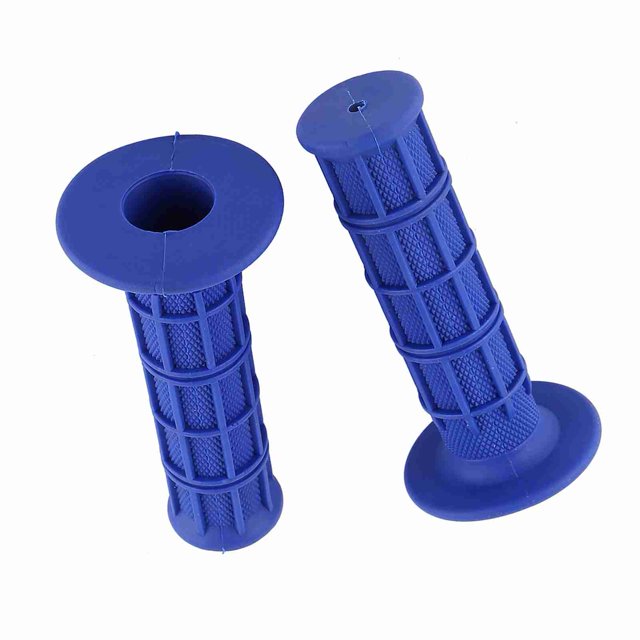 Comfortable Silicone Hand Grips Pair, Anti Skid Handlebars for Motorcycles, Fits Most with Grid Strip Design, Easy to Install, Low Temperature Resistant