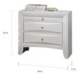 thumbnail image 3 of ACME Ireland 2 Drawer Wood Nightstand in White, 3 of 4