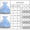 thumbnail image 3 of Robe Princesse à Manches Bouffantes pour Filles, Robe Tutu en Tulle Cendrillon de Fête Chic, 3 of 3