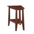 thumbnail image 1 of Leick Furniture Delton Table d'Appoint Triangulaire en Bois Massif, Fini Brun Terre de Sienne, 1 of 4