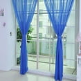 thumbnail image 2 of TIMIFIS Home Decor 2 PCS Pure Color Tulle Door Window Curtain Drape Panel Sheer Scarf Valances Decor - Fall, 2 of 4