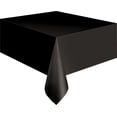 thumbnail image 2 of Black Rectangular Plastic Table Cover, 54" x 108", 2 of 3