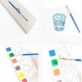thumbnail image 4 of XFGOU Livre de Dessin Jouets et Passe-Temps Mini Bloc de Peinture Aquarelle Mini Bloc de Peinture Aquarelle Mini Bloc de Peinture Livre Bloc de Peinture Mini Mini Bloc de Peinture Aquarelle Écriture et Planche à Dessin, 4 of 7