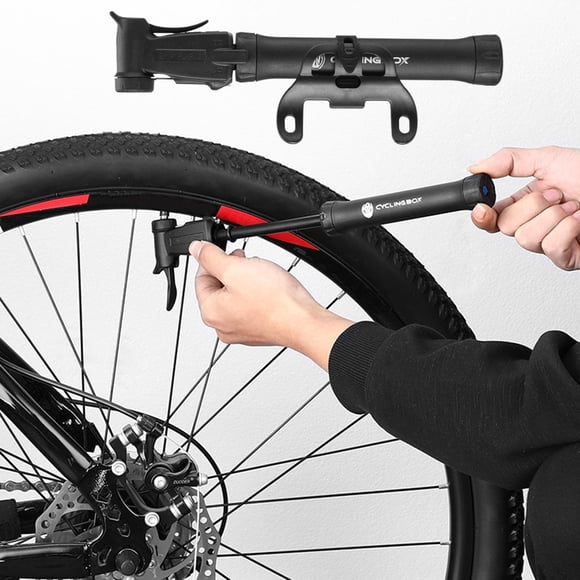 Gonfleur pour le Cyclisme et les Sports, Mini Outil Portatif à Pousser à la Main pour Vélo, pour un Gonflage Rapide de l'Air sur les Terrains