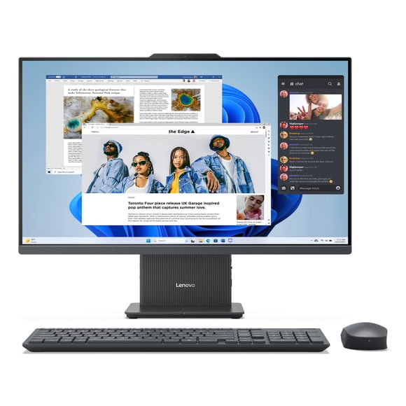 Lenovo IdeaCentre AIO AMD Desktop, 27" FHD IPS 14ms, Ryzen 5 7535HS, 16GB, 512GB SSD