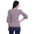 thumbnail image 4 of Moomaya T-Shirts Décontractés pour Femmes en Coton Grande Taille à Manches 3 /4 à Col Rond, 4 of 4