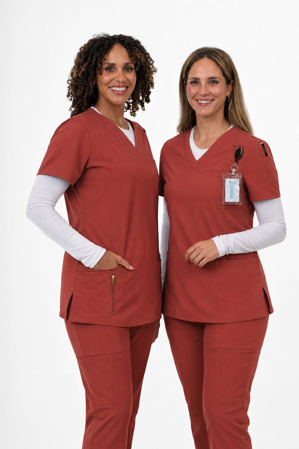 Haut Zinnia Scrubs à col en V