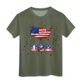 thumbnail image 1 of TZEWGL Tops For Newborn Short Sleeved Independence Day Printed Crewneck Blouse For Newborns size 6-7T, 1 of 4