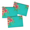 thumbnail image 2 of Soimoi Green polyester Crepe Fabric Flower Floral Print Fabric by Yard 42 Inch Wide, 2 of 3