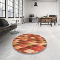 thumbnail image 4 of Ahgly Company Tapis d'Intérieur Rectangulaire Transitionnel Orange Lavable à la Machine, 7 Pieds x 9 Pieds, 4 of 7