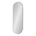 thumbnail image 1 of Kate and Laurel Rollo Modern Capsule Wall Mirror, 16 x 48, Silver, Decorative Full Length Oval Mirror for Wall, 1 of 7