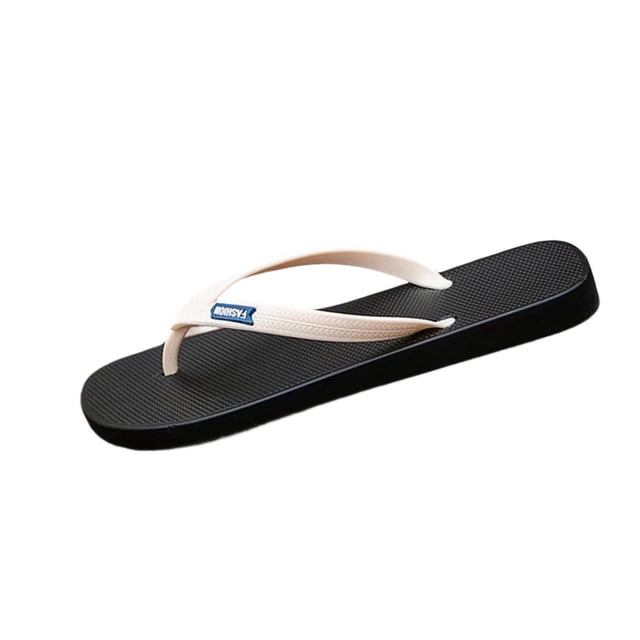 Xfvqtps Mens Flip Flops Casual Slides Non Slip Spring Summer Outdoor Beach Comfortable Lightweight Thong Sandals