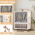 thumbnail image 3 of Plastic Storage Bins With Lid, Stackable Storage Containers, Closet Organizers, Stackable Storage Bins With Doors, Wheels And Hanging Rods, 3 of 7