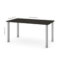 thumbnail image 2 of Bestar Universel 59W Table Desk with Square Metal Legs in deep grey, 2 of 2
