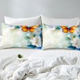 thumbnail image 4 of Erosebridal Wild Butterfly Bed Sheets Set Full Size, Spring Garden Blossoms Bedding Sets Full Size 4-Piece, 4 of 7