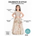 thumbnail image 2 of DWEEP SARA Elegant Cream Floral Printed Kids Lehenga Set, 7-8 Y(28), 2 of 5